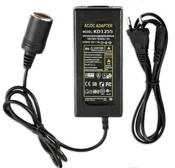 KONWERTER ADAPTER ACDC 230V na 12V PRZETWORNICA NA ZAPALNICZKE PRZEJŚCIÓWKA