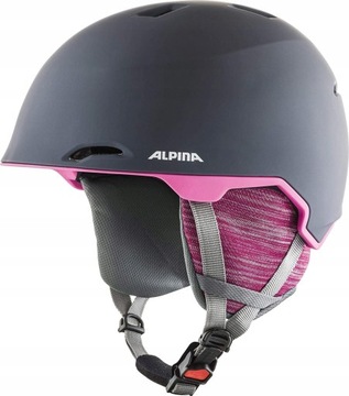 Kask narciarski snowboard ALPINA Maroi M/L 57-61 cm szary/różowy _OPIS