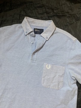 FRED PERRY/ Slim Fit ORYGINALNE NIEBIESKIE POLO /S