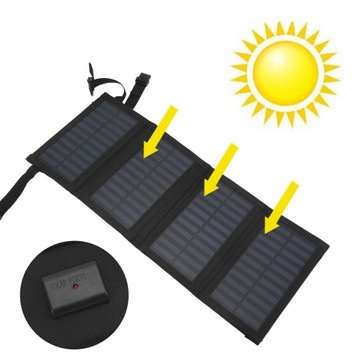 20W PANEL SOLARNY USB PRZENOŚNY ŁADOWARKA