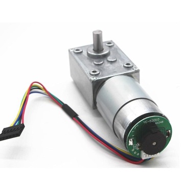 Большой мотор-редуктор с энкодером, 24 В, 260 об/мин.