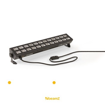Ультрафиолетовый луч 2х12 светодиодов УФ эффект Plug & Play Beamz