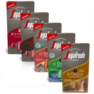 Kapsułki do NESPRESSO SEGAFREDO zestaw mix 50 szt
