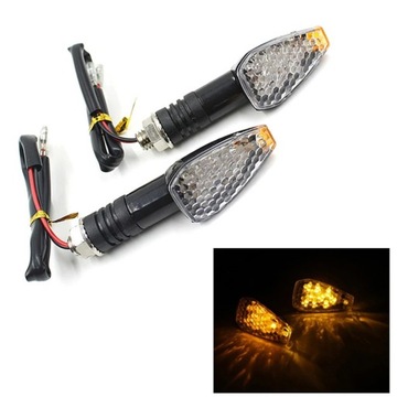 4SZT Kierunkowskazy motocyklowe czarne dymione LED