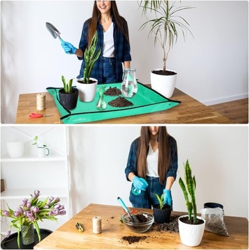 БОЛЬШОЙ КОВРИК ДЛЯ ПЕРЕСАДКИ ЦВЕТОВ В САДЕ