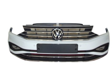 VW PASSAT B8 ZDERZAK PRZÓD ELEGANCE LIFT GRILL LS9R KOMPLETNY 4XPDC HALOGEN