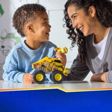 PSI PATROL RESCUE WHEELS POJAZD BUDOWLANY Z FIGURKĄ RUBBLE 6CM