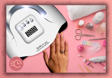 ЛАМПА ДЛЯ НОГТЕЙ 220ВТ ДЛЯ ГИБРИДНЫХ УФ-СВЕТОДИОДНЫХ ГЕЛЕЙ SUN X7 DUAL MAX МОДЕЛЬ 2024 г.