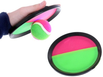 CATCH BALL Duże Paletki na rzepy GRA Zręcznościowa Rzucaj i Łap + PIŁKA