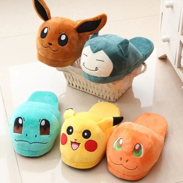 ТАПОЧКИ ЖЕНСКИЕ ДЕТСКИЕ МУЖСКИЕ POKEMON GO ТЕПЛЫЕ ТАПОЧКИ SNORLAX размеры 35-38