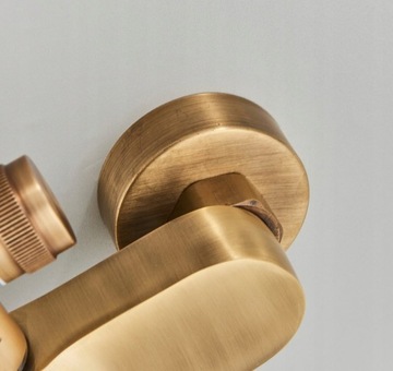 Zestaw Prysznicowy MOSIĄDZ z deszczownicą RETRO PÓŁKA NOWOŚĆ