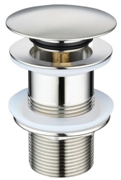 KOREK UMYWALKOWY KLIK-KLAK CHROM MOSIĘŻNY AUTOMAT BEZ PRZELEWU