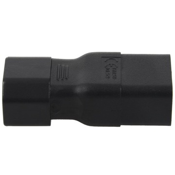 Адаптер питания PDU UPS IEC C14–C19 НОВЫЙ, черный