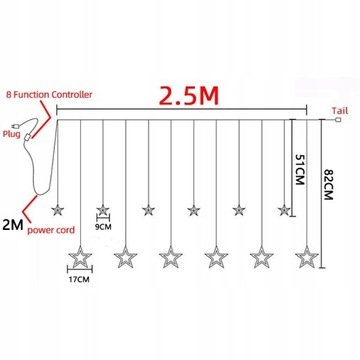 СВЕТОДИОДНЫЕ РОЖДЕСТВЕНСКИЕ ЗВЕЗДЫ ПОДВЕСНЫЕ ГИРЛЯНДЫ РОЖДЕСТВЕНСКИЕ ОГНИ СВЕТОДИОДНЫЕ ЗАНАВЕСЫ