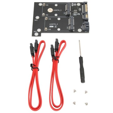 Карта адаптера Dual MSATA SSD на Dual SATA3, преобразователь скорости быстрого чтения Comp