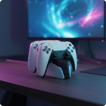 Зарядная станция для двух контроллеров DualSense PlayStation 5, YAXO