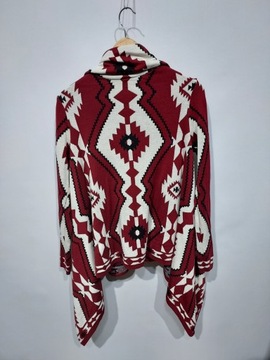 H&M sweter narzutka wzór aztecki M