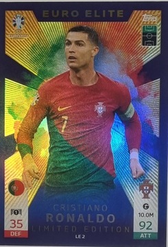 EURO 2024 TOPPS MATCH ATTAX LIMITED EURO ELITE CRISTIANO RONALDO