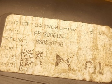 CITROEN DS4 II CROSSBACK SVĚTLO ZADNÍ LEVÝ 9830839780 22R.-