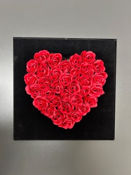 КОРОБКА С РОЗОЙ СЕРДЦЕ КРАСНАЯ ПОДСВЕТКА СВЕТОДИОДНАЯ ПОДАРОК ​​НА ДЕНЬ СВЯТОГО ВАЛЕНТИНА