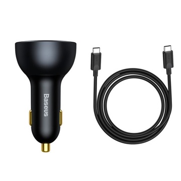 Автомобильное зарядное устройство Fast USB USB-C 160 Вт PPS Quick Charge 5 PD серый