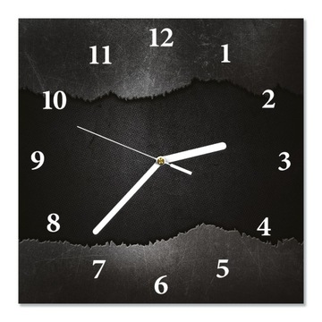 Zegar ścienny, cichy METALOWA WYRWA 30X30