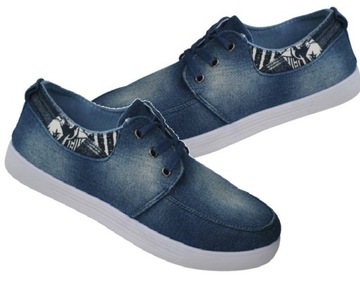 TRAMPKI TENISÓWKI SPORTOWE MĘSKIE MŁODZIEŻ JEANS CASUAL SZKOŁA W-F PÓŁBUT