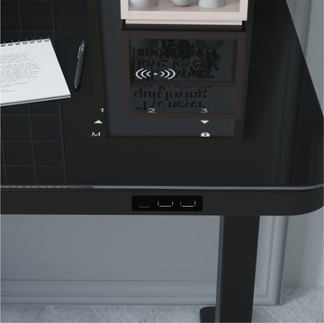 Регулируемый стол, электрическое стекло, USB-индукция