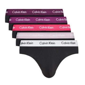 -27% CALVIN KLEIN SLIPY MĘSKIE 5-PACK HIP BRIEF CZARNY L