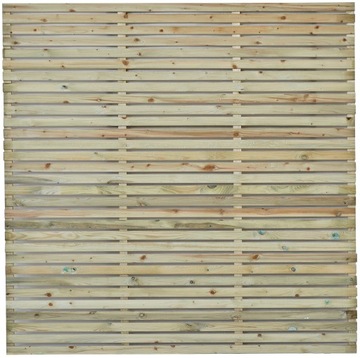 płot listwowy drewniany 180 x 180cm