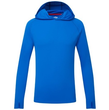 KOSZULKA UV TEC HOODY DŁUGI RĘKAW JUNIOR BLUE JM