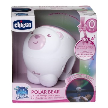 Projektor CHICCO Miś Polarny Różowy