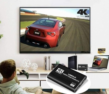 Grabber HDMI 4K Nagrywarka Obrazu Video na USB 3.0 do PC Laptopa Karta