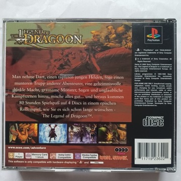 The Legend of Dragoon, PS1, все на немецком языке