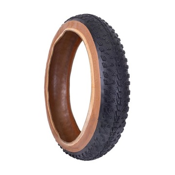 Opona rowerowa śnieżna Opona śnieżna do pojazdu śnieżnego Pojazd piaskowy 20x3 cale, czarno-brązowy