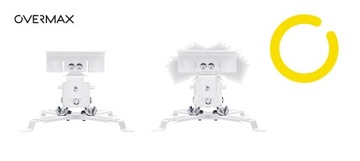 Подвес для проектора, потолочный, настенный, WHITE OVERMAX 2в1