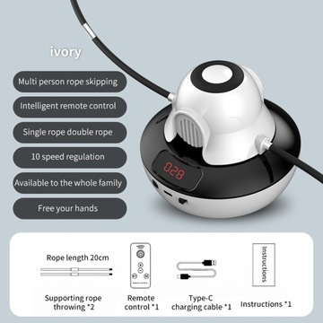 Цифровой музыкальный счетчик Smart Jump Rope с регулируемой шириной