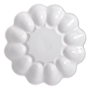 TALERZ PÓŁMISEK do JAJEK JAJ na JAJKA Podstawka Porcelana WIELKANOC 22cm