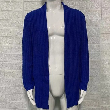2023 Men's Slim Fit Long Knitted Cardigan Jacket M