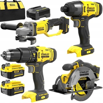 Stanley SFMCK469M2 2x4Ah Комплект из 4 электроинструментов V20