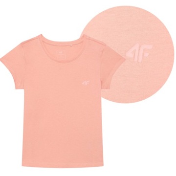 KOSZULKA T-SHIRT DZIEWCZĘCY 4F JTSD001-56S r.164