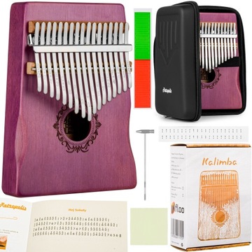 Retropolis kalimba ЛАВАНДА Деревянный инструмент ЧЕХОЛ ПРЕМИУМ-УЧЕБНИК
