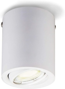 OPRAWA NATYNKOWA - BIAŁA - TUBA - ŻARÓWKA LED 5W - SALON KUCHNIA KORYTARZ