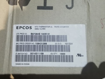 Termistor NTC EPCOS/TDK 10R 20% 7,5A