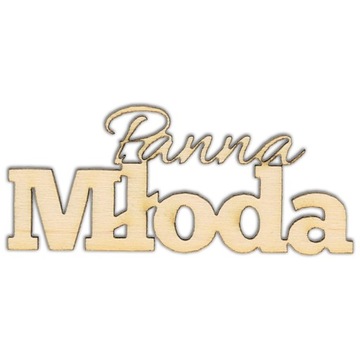 ND302 Napis Panna Młoda