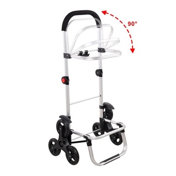 Тележка для покупок Сумка 3в1 на колесах синяя складная транспортная тележка