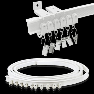 ПОТОЛОЧНЫЕ ШТОРЫ ГИБКИЕ РЕЙКИ ДЛЯ ОКОН