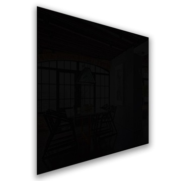Panel szklany do kuchni czarny hartowany 60x60
