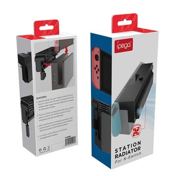 ОХЛАЖДАЮЩАЯ ПОДСТАВКА С 2 ВЕНТИЛЯТОРАМИ ДЛЯ NINTENDO SWITCH