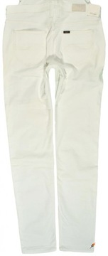 LEE ogrodniczki WHITE skinny BIB LOGGER _ XS